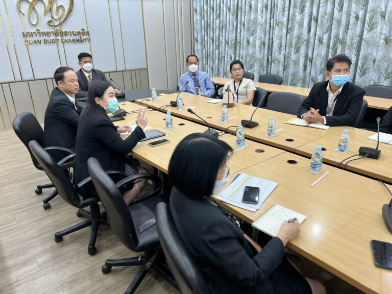 สำนักกิจการพิเศษ ม.สวนดุสิต ประชุมหารือการติดตั้งเครื่องล้างจานเพิ่มเติมบริเวณจุดบริการอาหารโรงเรียนสาธิตละอออุทิศ