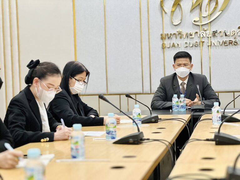สำนักกิจการพิเศษ ม.สวนดุสิต จัดประชุมหารือการดำเนินงานด้านงาน เงิน คน ของโรงแรมสวนดุสิต เพลส