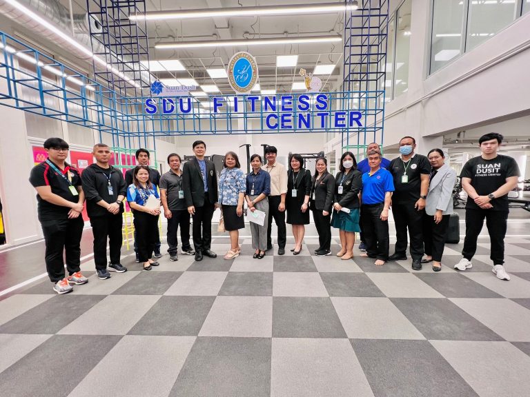 สำนักกิจการพิเศษ ม.สวนดุสิต ต้อนรับฝ่ายสิ่งแวดล้อม สำนักงานเขตดุสิต ในการเข้าตรวจเยี่ยม กำกับ ติดตามสถานประกอบกิจการสระว่ายน้ำ และสถานที่ออกกำลังกาย โครงการศูนย์บริหารกายเพื่อสุขภาพ   