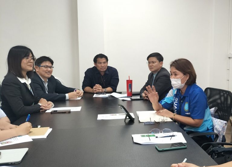 สำนักกิจการพิเศษ ม.สวนดุสิต ตรวจเยี่ยมการดำเนินงานโครงการอาหารกลางวัน 1 (หอพักนักศึกษา และครัวสวนดุสิต) ศูนย์ฯ นครนายก