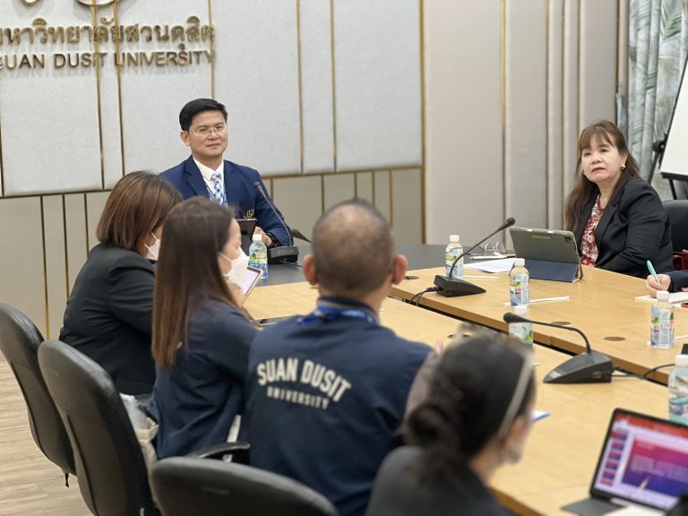 โครงการศูนย์บริหารกายฯ สำนักกิจการพิเศษ ร่วมกับ สถาบันภาษาฯ ม.สวนดุสิต ประชุมหารือมวยไทยให้เป็นศิลปะการป้องกันตัว 