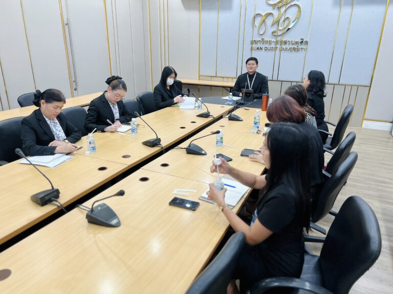สำนักกิจการพิเศษ ม.สวนดุสิต จัดประชุมหารือการดำเนินงานด้านงาน เงิน คน ของโรงแรมสวนดุสิต เพลส