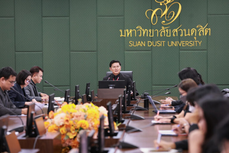 สำนักกิจการพิเศษ ร่วมกับ สำนักนวัตกรรมชุมชน ม.สวนดุสิต จัดประชุมเตรียมความพร้อมการจัดโครงการ SDU Green Market : ตลาดนัดสุขภาพเพื่อสิ่งแวดล้อมอย่างยั่งยืน ครัั้งที่ 3