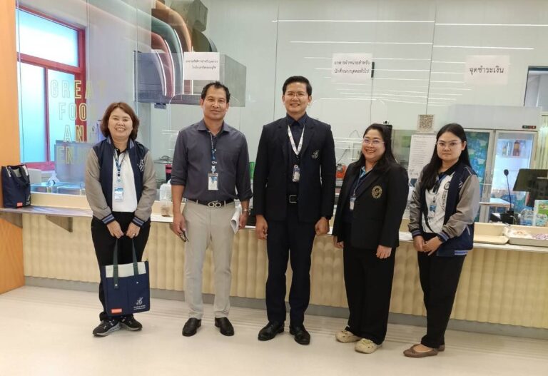 สำนักกิจการพิเศษ ม.สวนดุสิต ตรวจเยี่ยมการดำเนินงานโครงการอาหารกลางวัน 1 (หอพักนักศึกษา และครัวสวนดุสิต) ศูนย์ฯ นครนายก